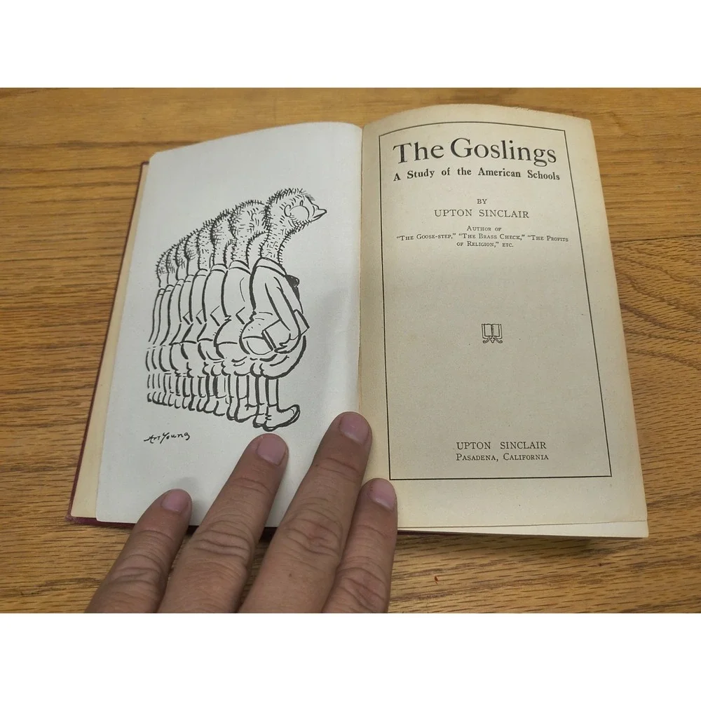 THE GOSLINGS A Study of the American Schools 1st Ed. 1924 ‎ By Upton Sinclair